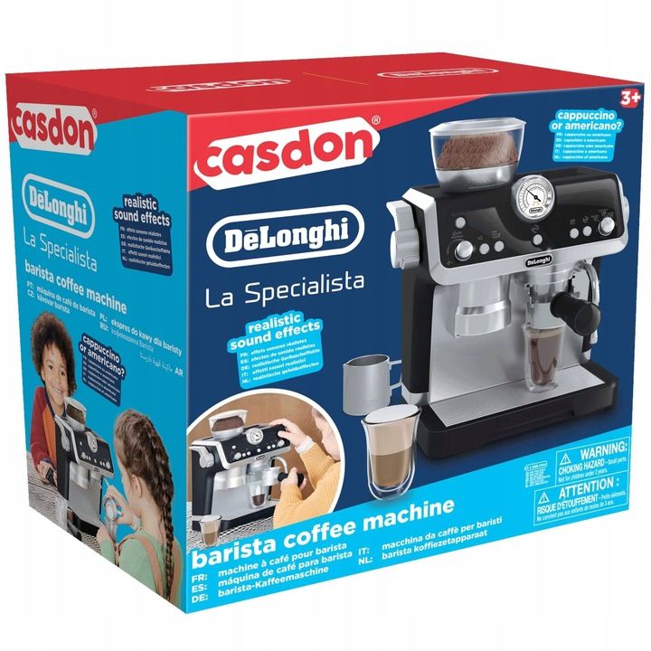 Ekspres Do Kawy Dla Dzieci Zabawkowy Delonghi Casdon + Gratis Toster K