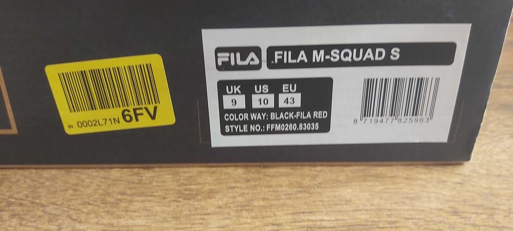 Nowe buty FILA M-SQUAD S  roz. 43