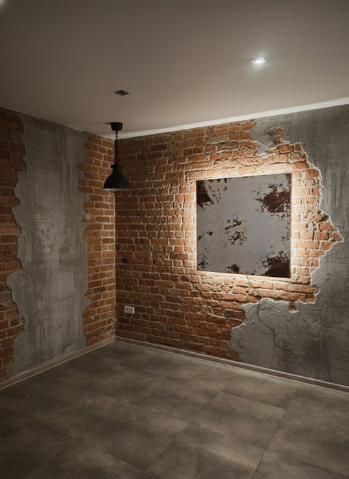 Ozdoba ścienna w formie obrazu z lampą 100x100