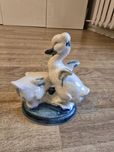 Figurka porcelanowa kaczka Max Roesler kaczki przedwojenna porcelana