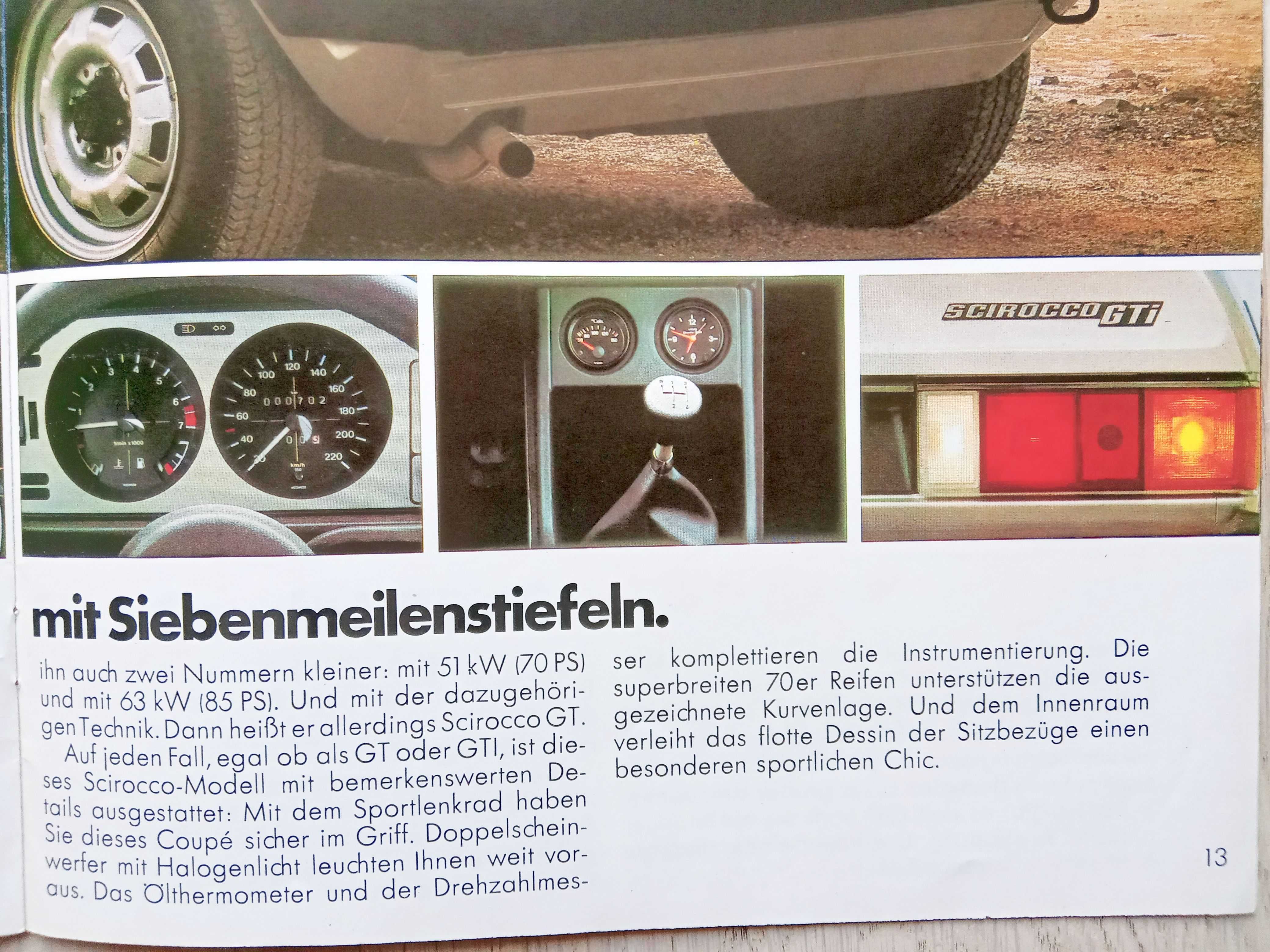 VW Volkswagen Scirocco Mk1 prospekt 1980 rok, 22 strony * RABATY 10% !