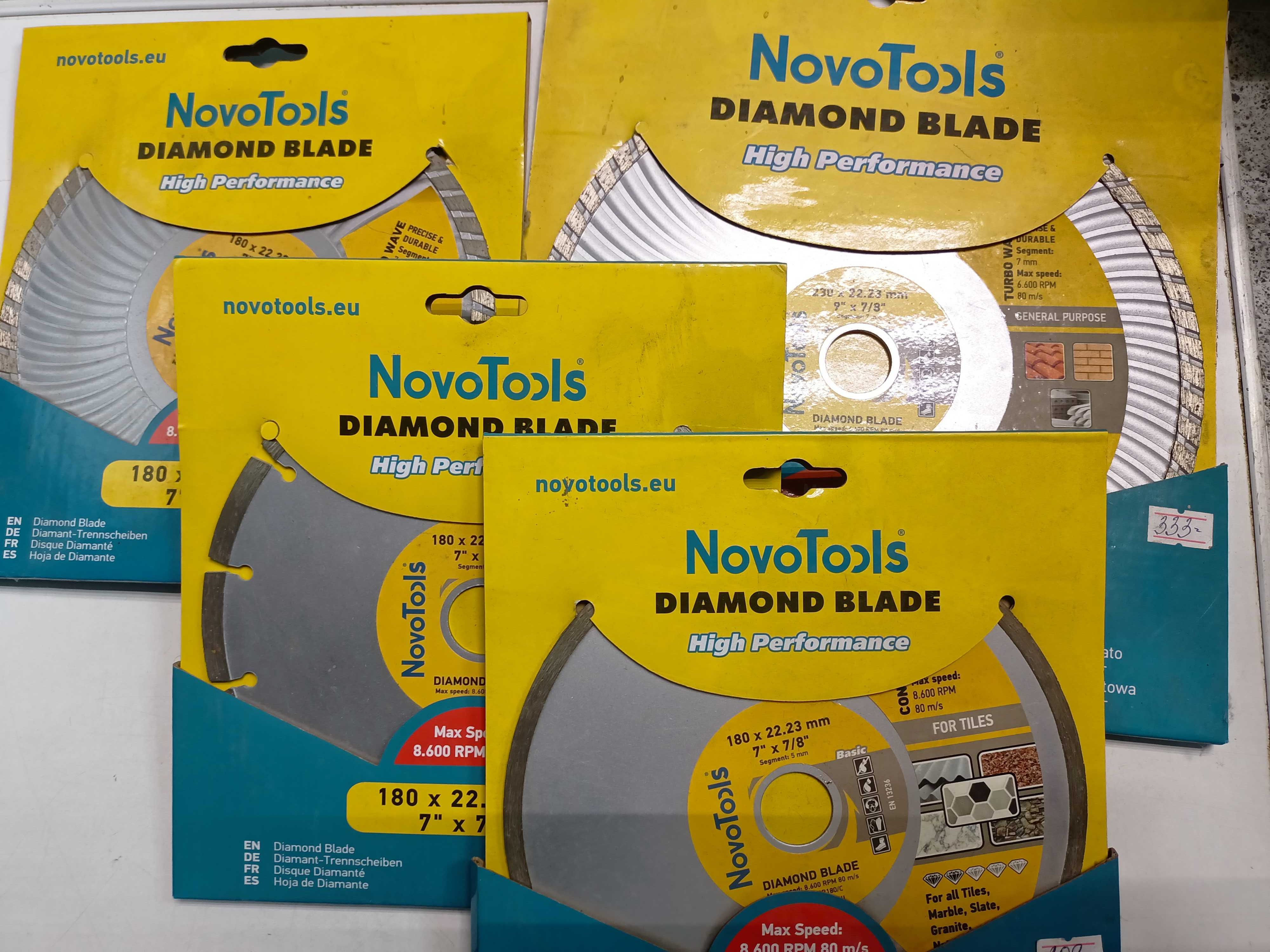 Алмазний диск NovoTools 230,180 круг відрізний універсальний турбо
