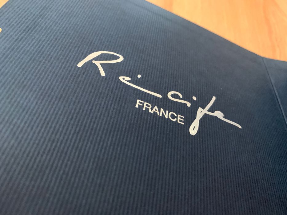 Caneta tinta permanente Recife Amber Crystal azul com inscrição VW