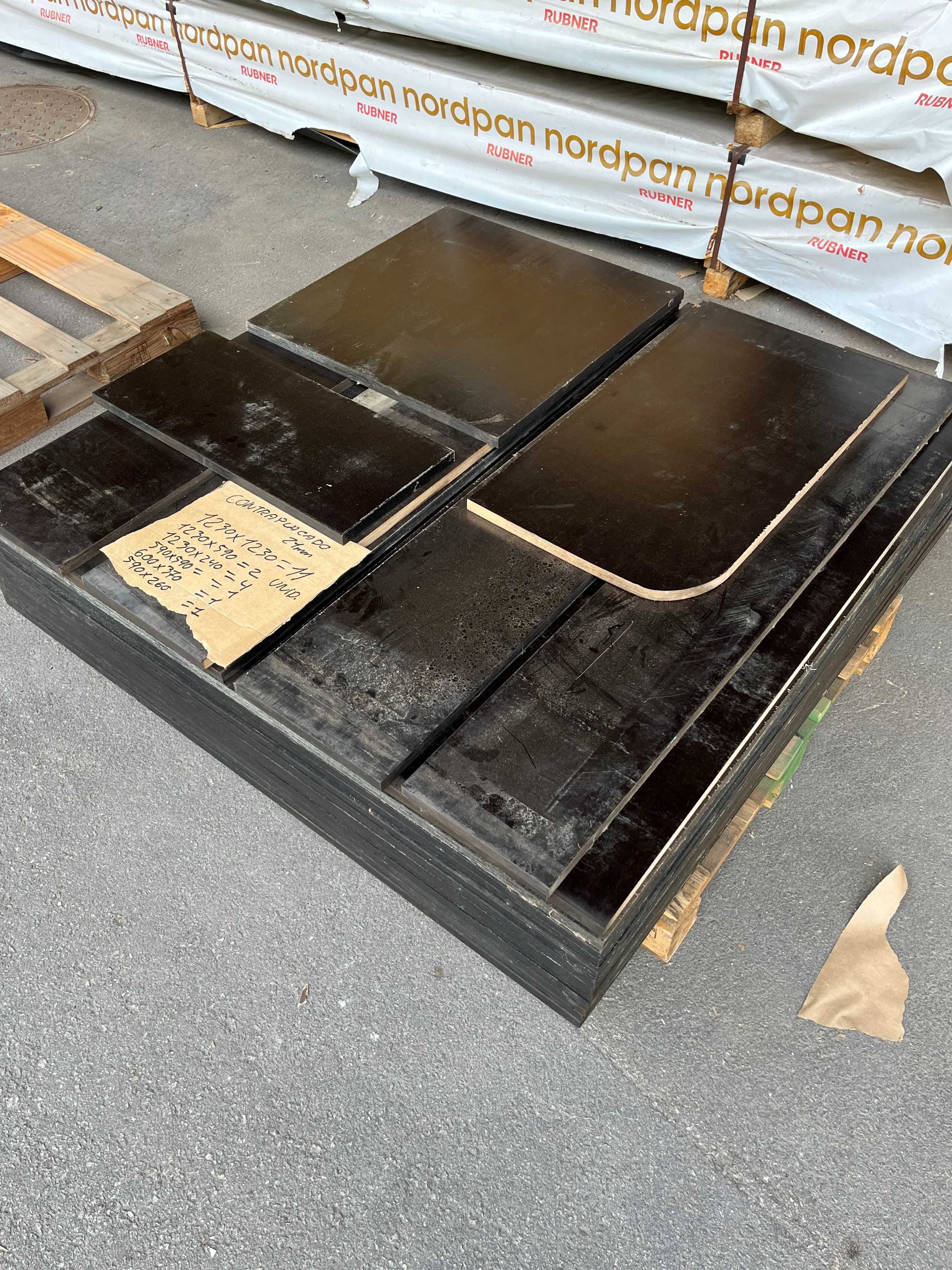 Placas Contraplacado 21mm (cor preta) - 2 LOTES