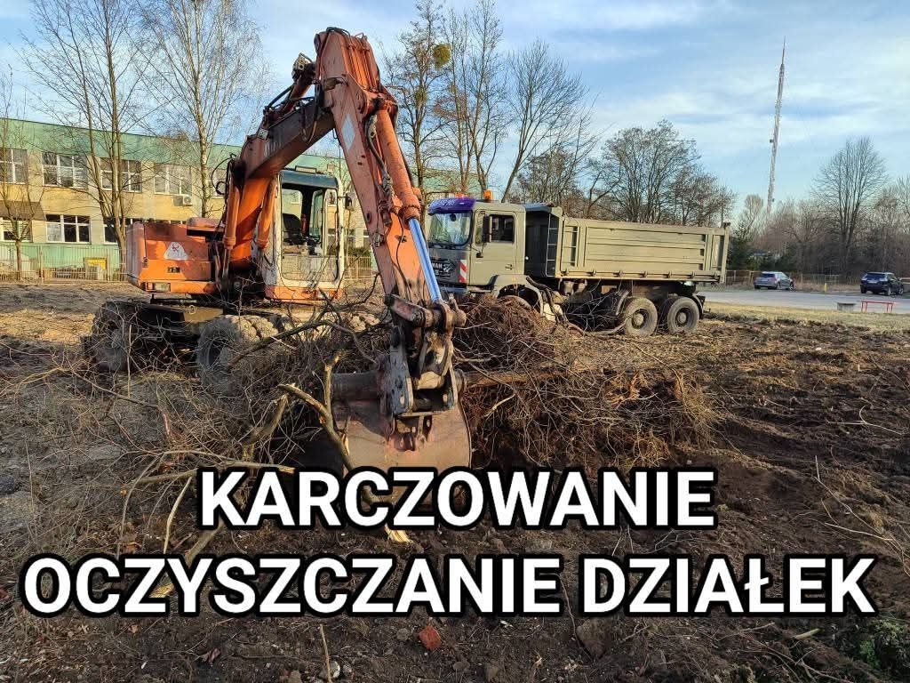 Usługi koparkami Wywrotki rozbiórki wykopy wywóz/przywóz minikoparka