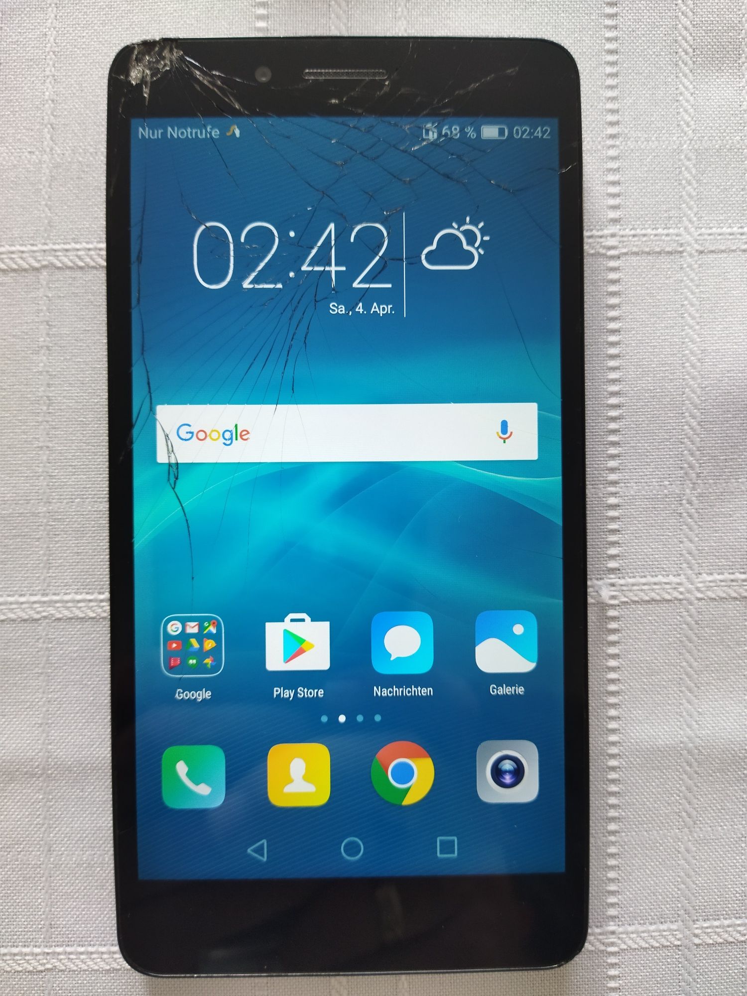 Huawei Honor 5 com ecrã partido