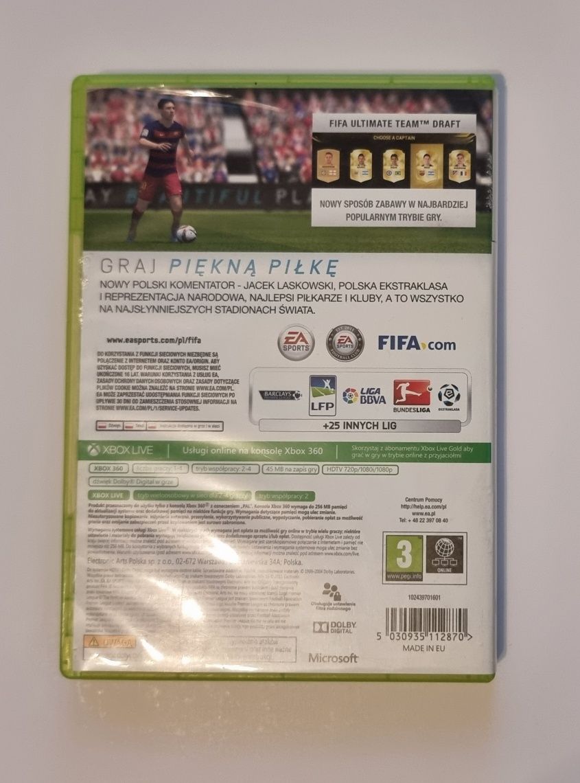 Dwie gry Fifa 06 Road To World Cup i Fifa 16 xbox 360