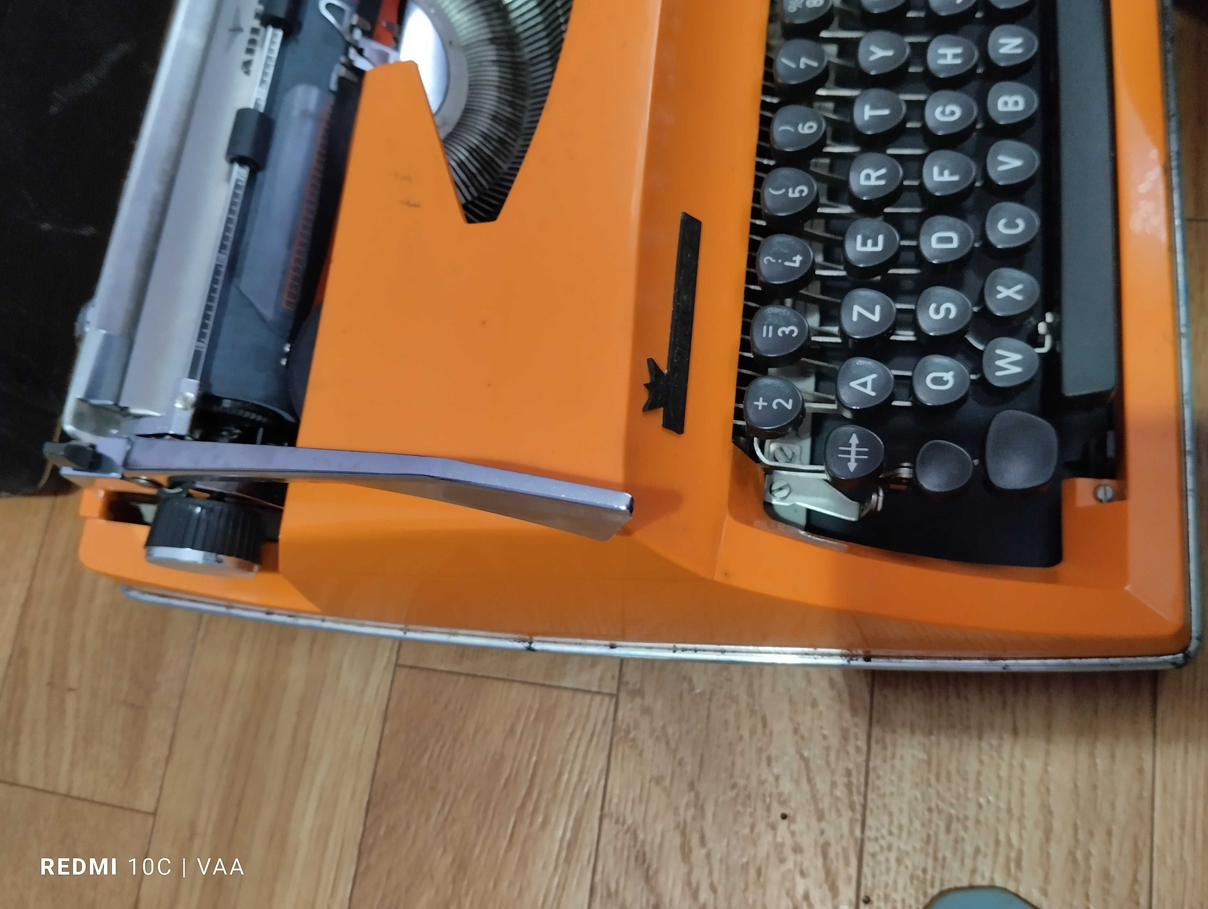 Vintage - Máquina de escrever Adler Contessa, anos 70, teclado AZERTY.