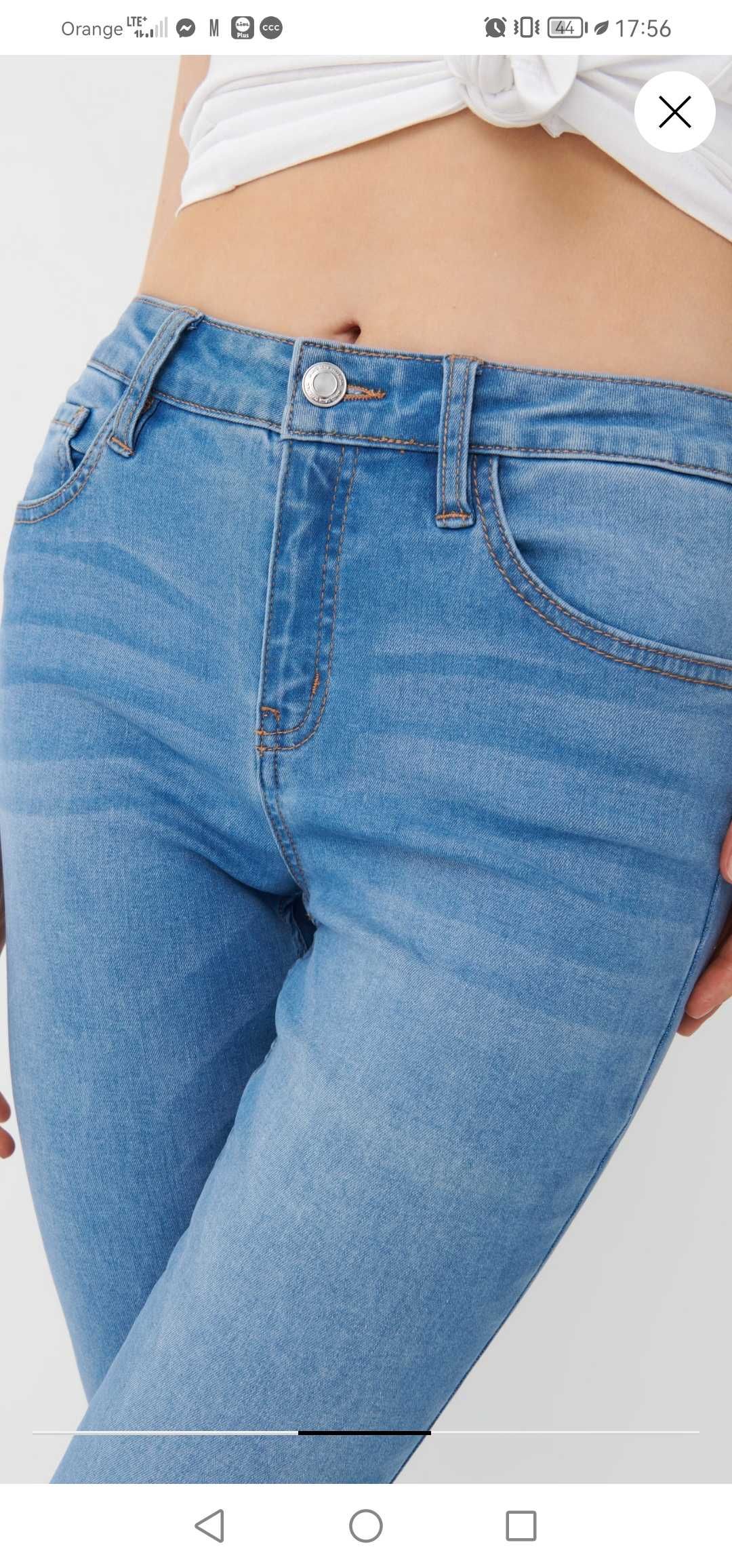 Spodnie jeansowe Mohito jeansy r.34 36 XS S jak nowe