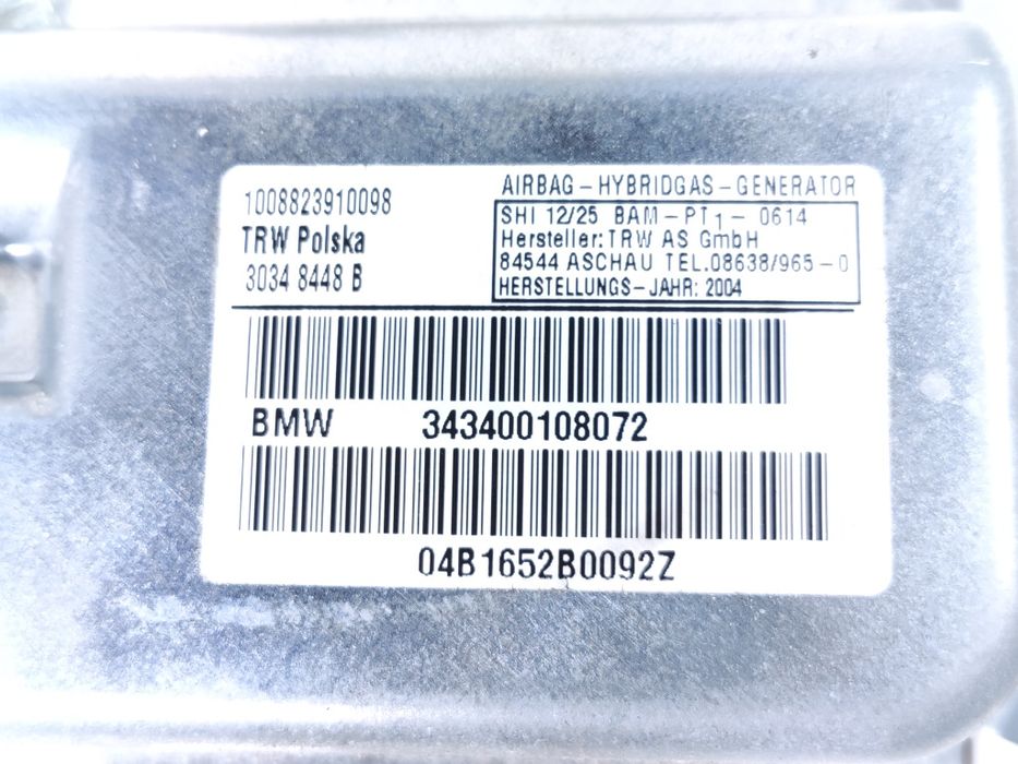 Poduszka Airbag drzwi lewa BMW E83 X3