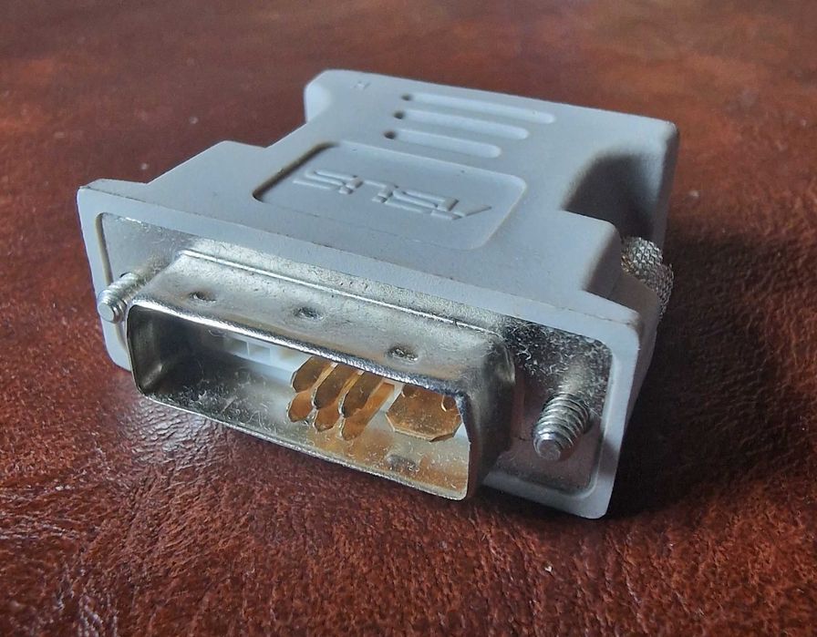 Adapter do monitora DVI-I do VGA przejściówka kostka redukcja