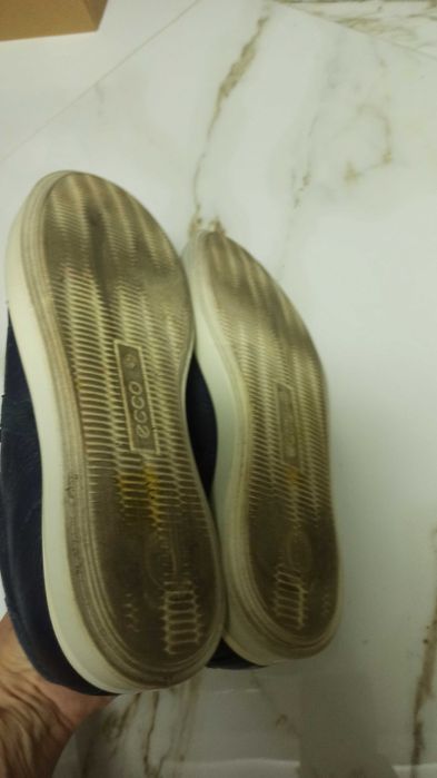 Мокасины крассовки ECCO p. 42, кожа