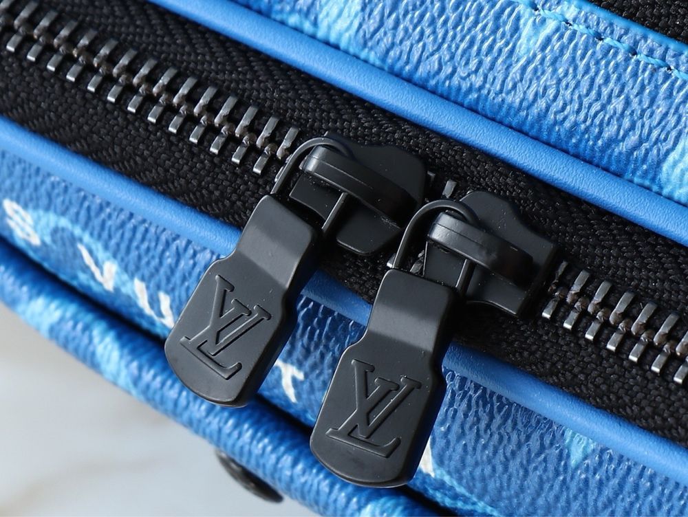 LOUIS VUITTON NOE ALPHA  сумка мужская унисекс черная белая синяя