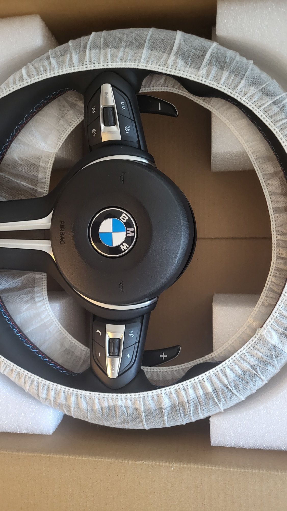 Volante BMW Pack M + Airbag + Patilhas Série 5/6/7