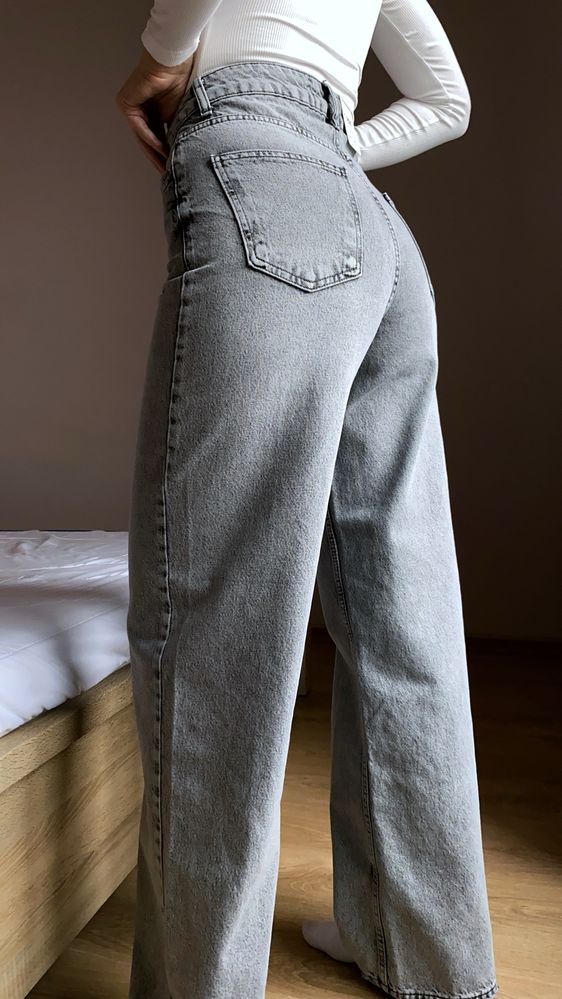 Джинси wide leg / широкі джинси / джинси труби