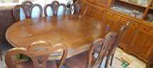 Mesa e cadeiras de sala jantar
