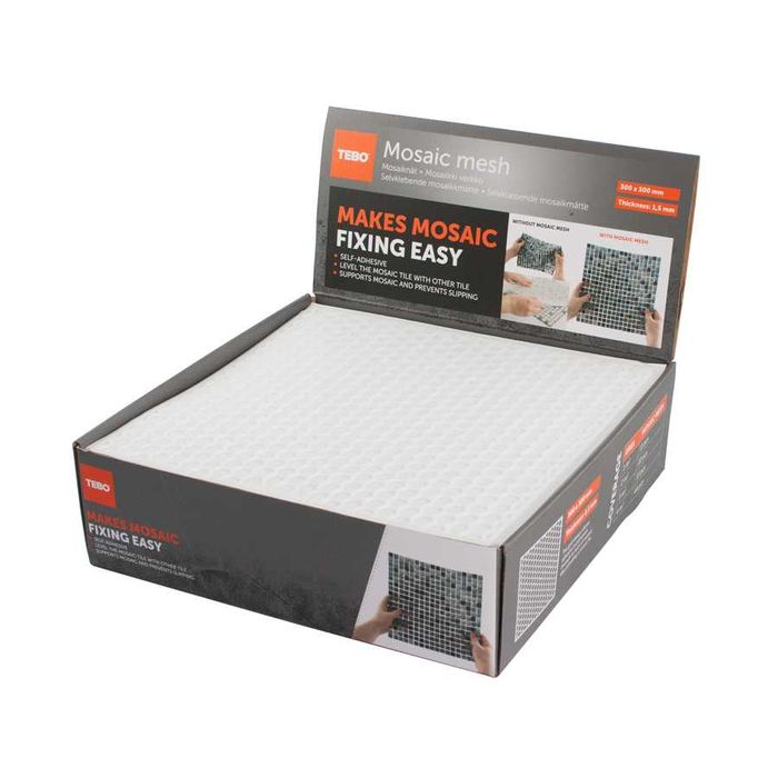 Siatka samoprzylepna do mozaiki Tebo 300 x 300 mm gr. 1,5 mm