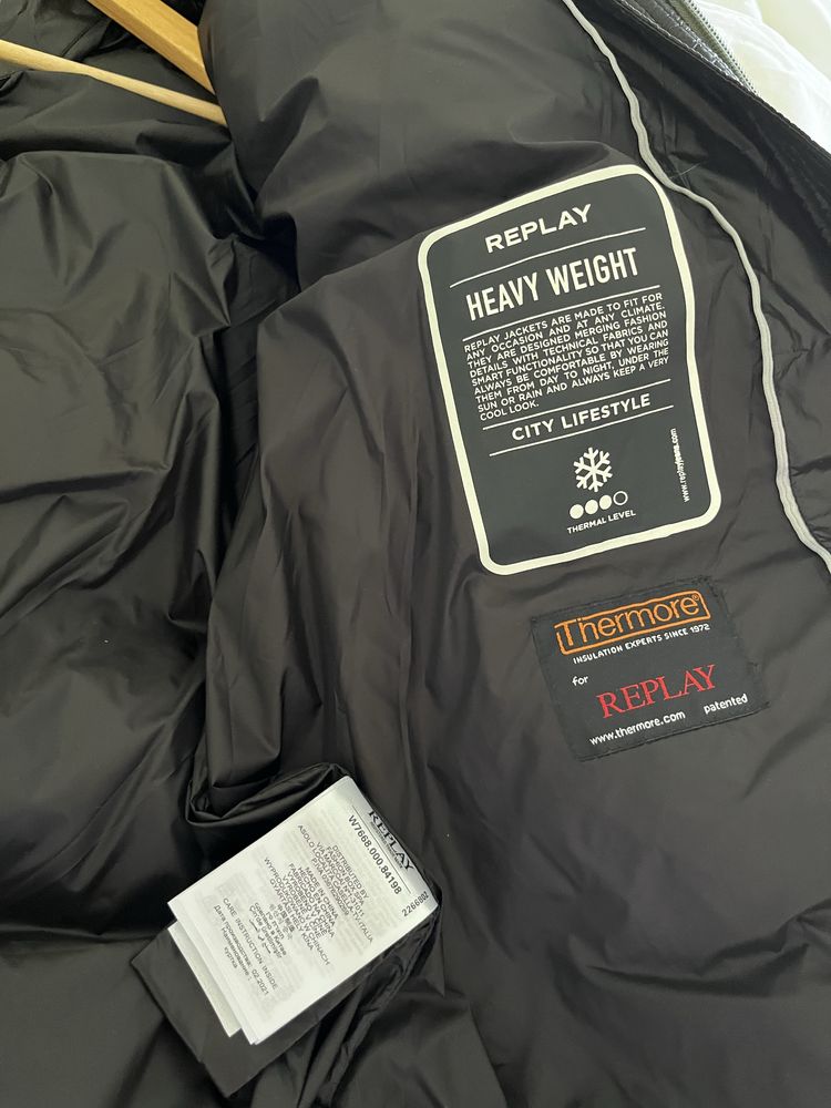 REPLAY kurtka damska puchowa zimowa L/XL