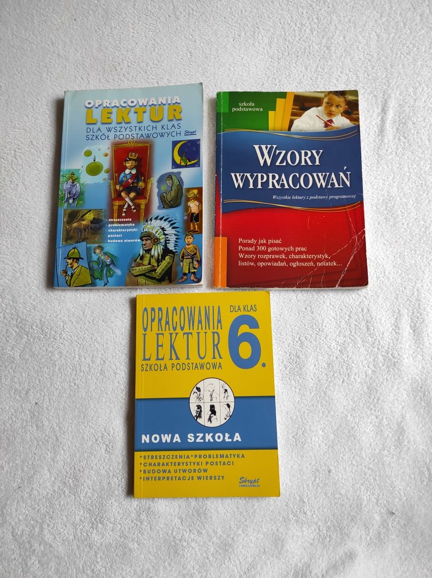 Zestaw trzech książek dla uczniów szkoły podstawowej