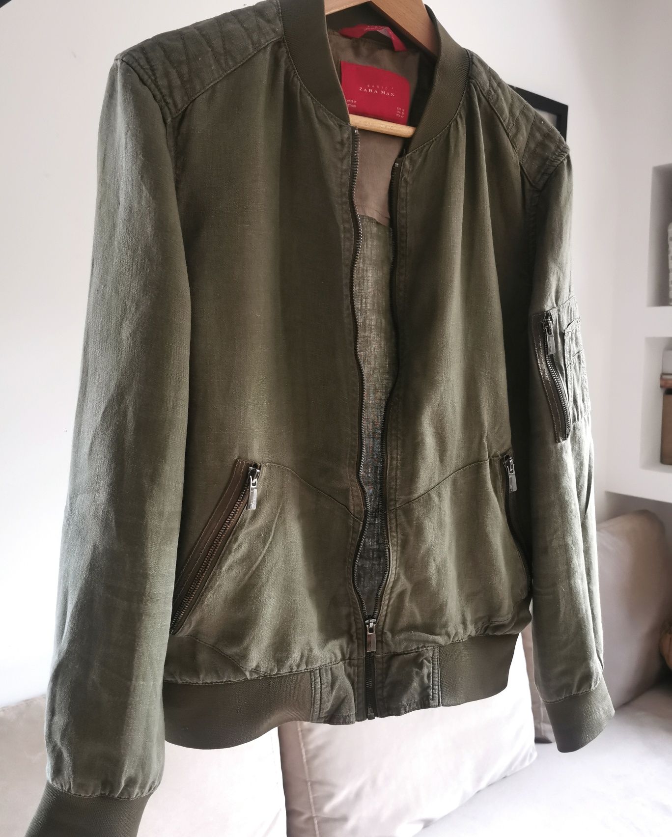 ZARA  kurtka bomberka  kol. khaki  R M