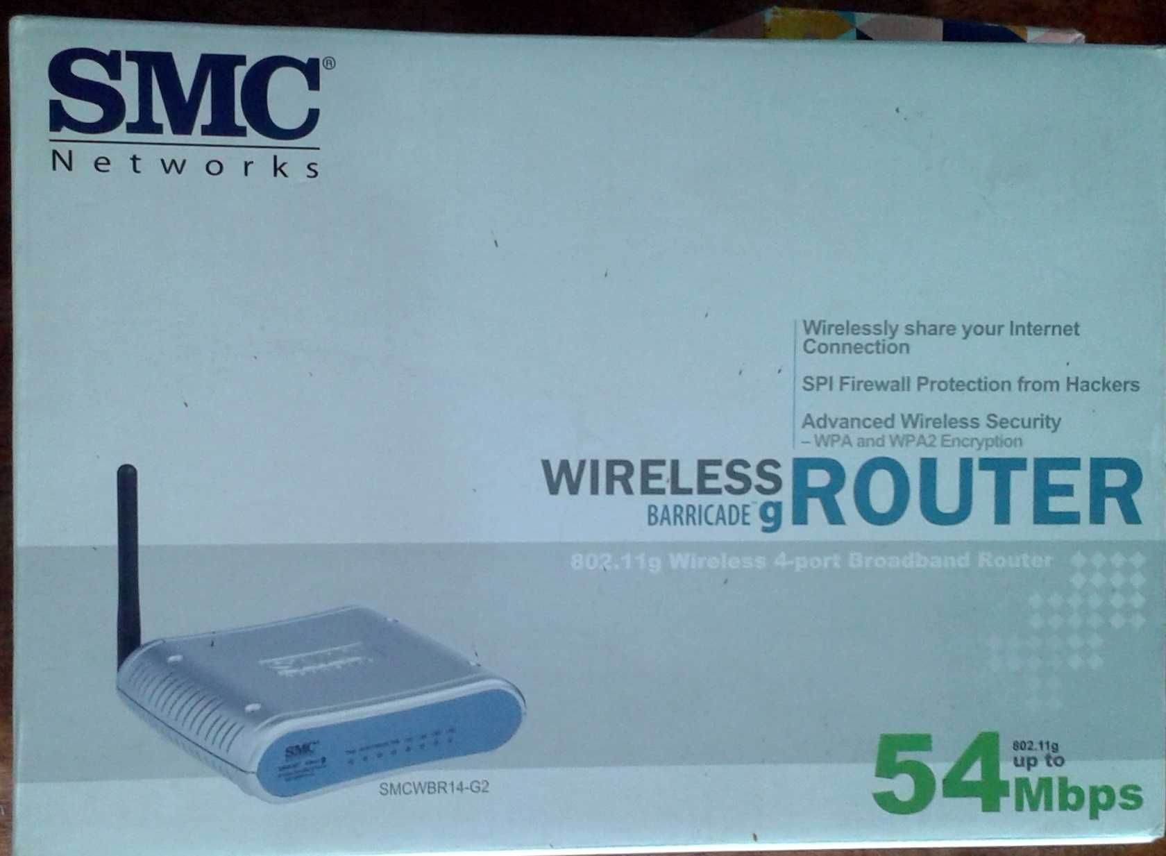 SMC Barricade g ROUTER 54mbps 3 antenas SMCWBR14.G2 Envio CTT