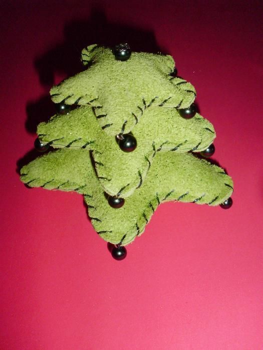 Pinheiros de Natal para decoração em pele genuína - 3 modelos