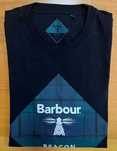 T-shirt preta da Barbour - Homem - Tamanho M