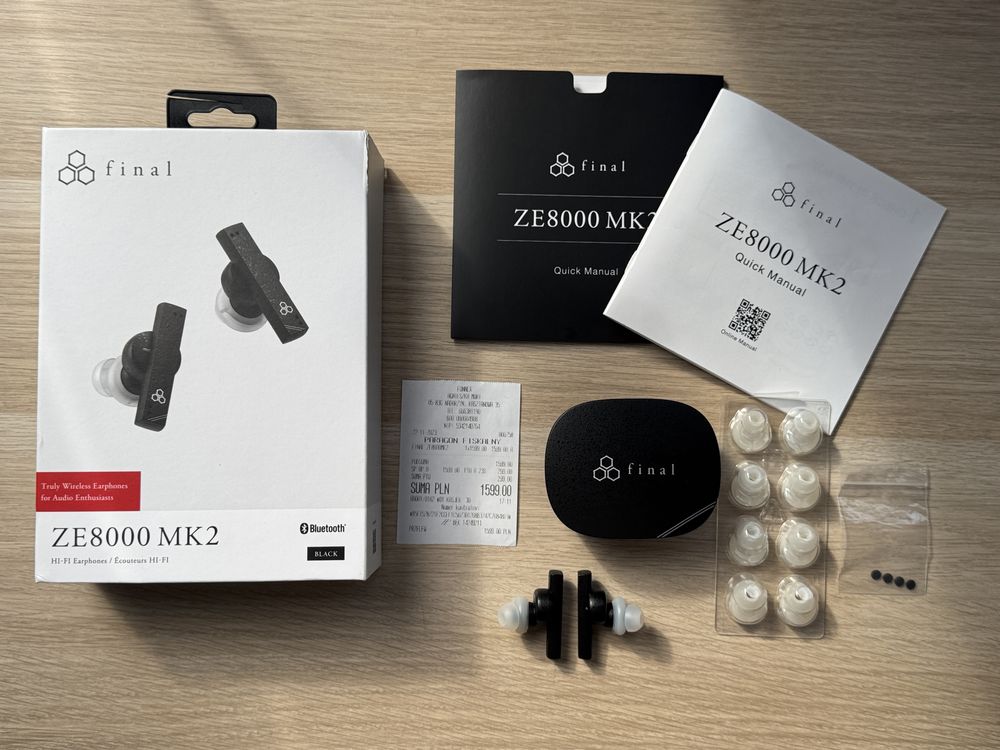 Słuchawki Final Audio - ZE8000 mk2, audiofilskie TWS z ANC