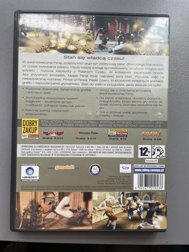 Prince of Persia Piaski Czasu PC Ubisoft Kolekcja Klasyki Gra CD