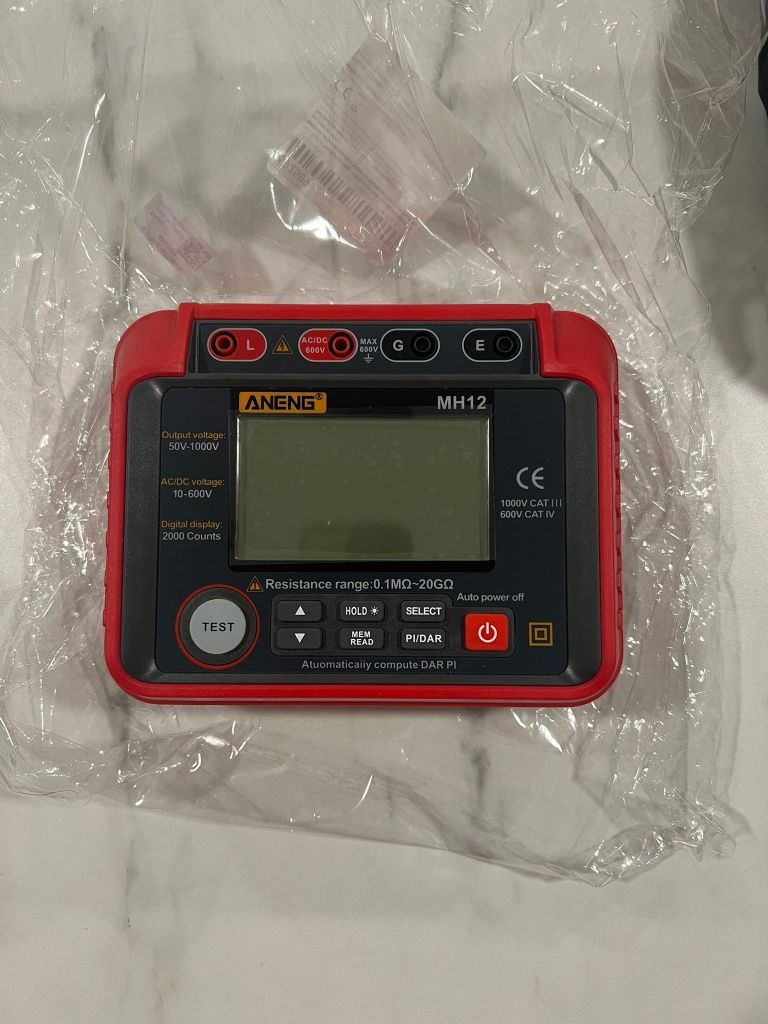 Testador de resistência de isolamento