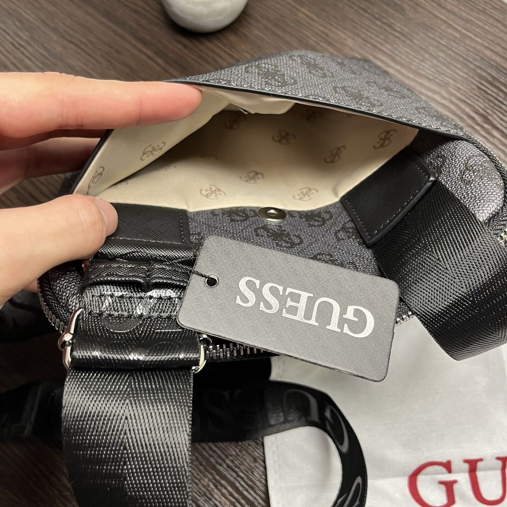 ПОДАРУНОК‼️ Сумка чоловіча через плече GUESS VEZZOLA, гес, гуес
