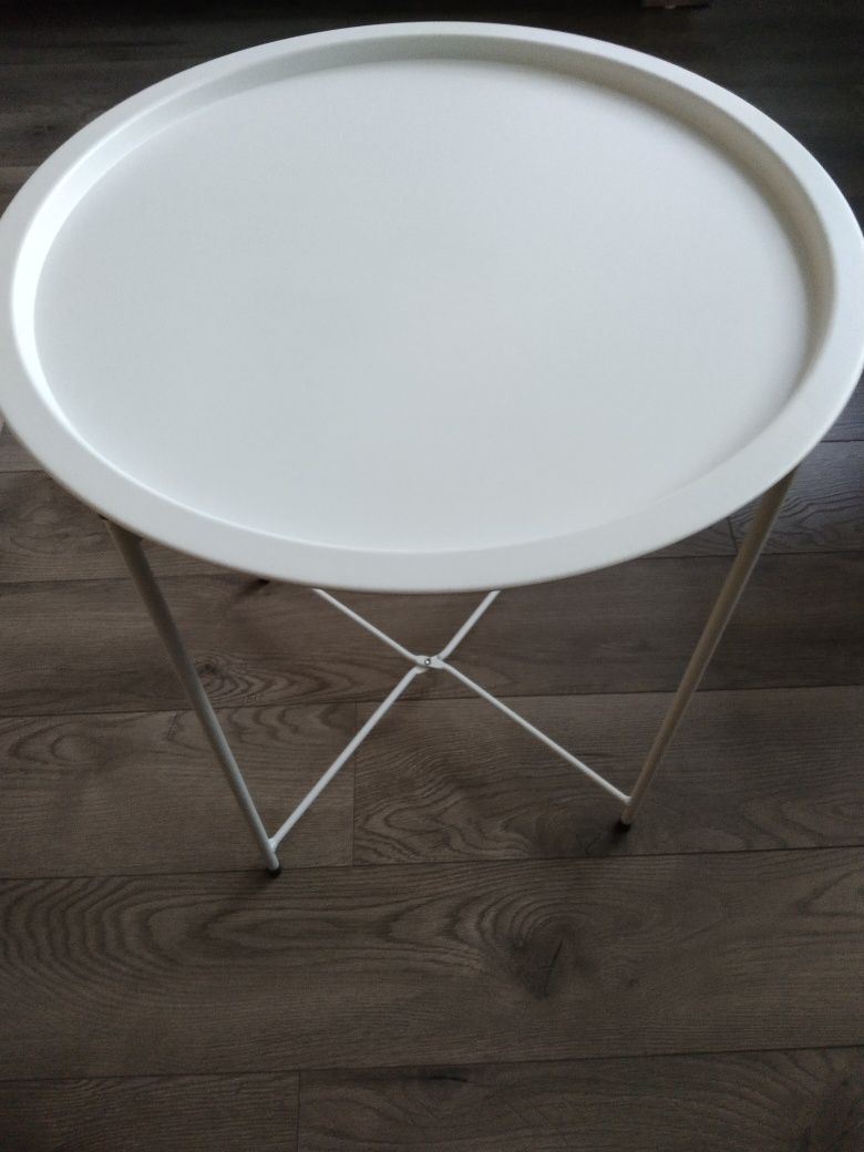 Stolik składany kolor biały