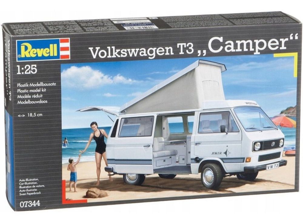 SAMOCHÓD model 1/24 Revell 07344 VW T3 CAMPER WESTFALIA