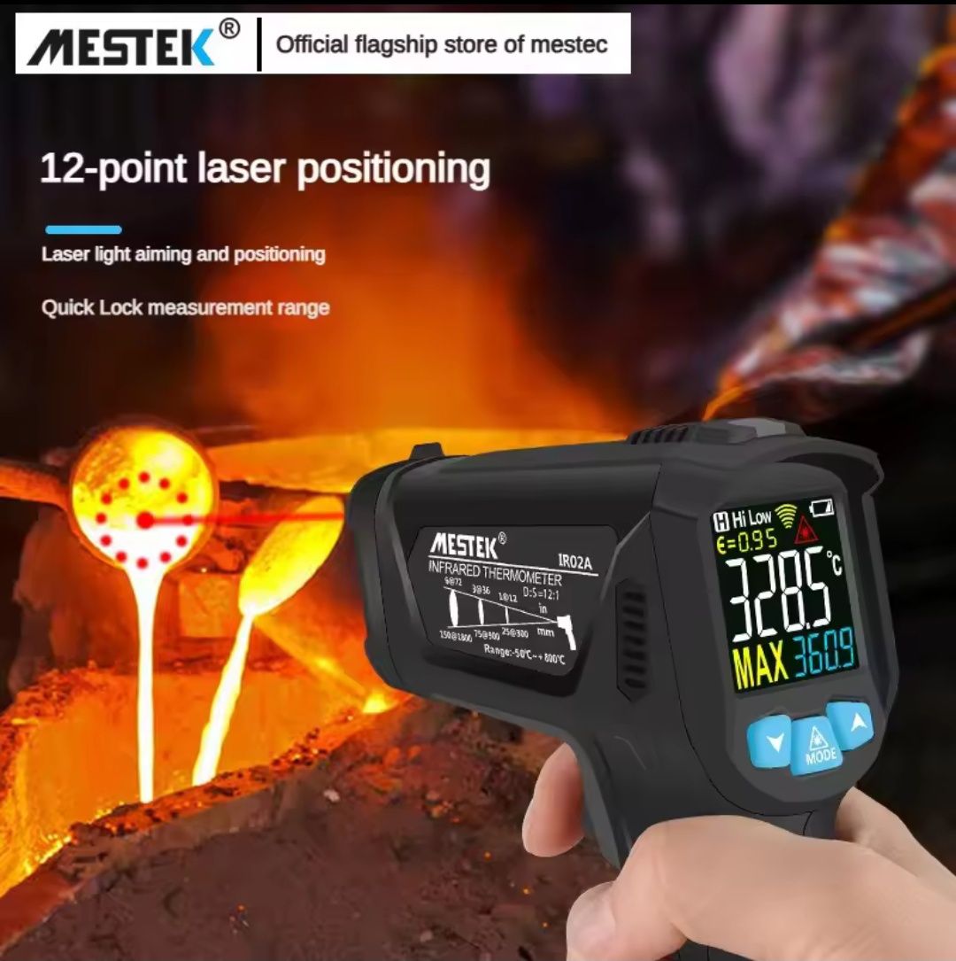Termometr na podczerwień MESTEK IR02C 50-800C