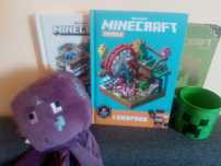 Książki Minecraft + osimiorniczka i kubek