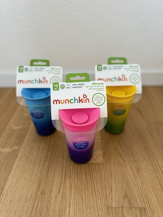 Чашка-непроливайка Munchkin Miracle 360° змінює колір на 266 мл