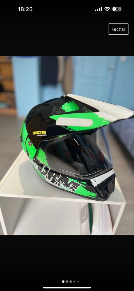 Capacete supermotard