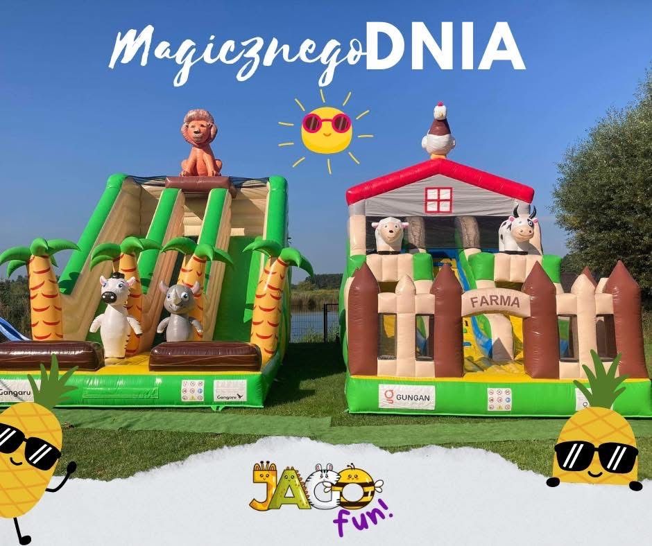 Dmuchańce Zjeżdzalnie dmuchane dla dzieci Festyny Komunie Urodziny