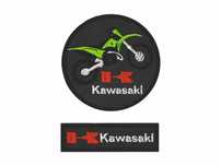 Termo naszywki Kawasaki 2szt ozdobne