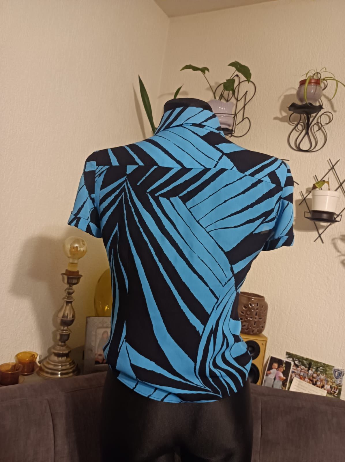 Jedwabna bluzka koszulowa z wiązaniem "Jaeger" S/M