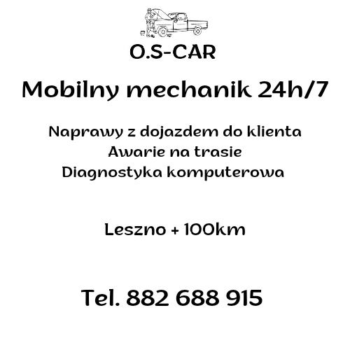 Mobilny serwis/mechanik