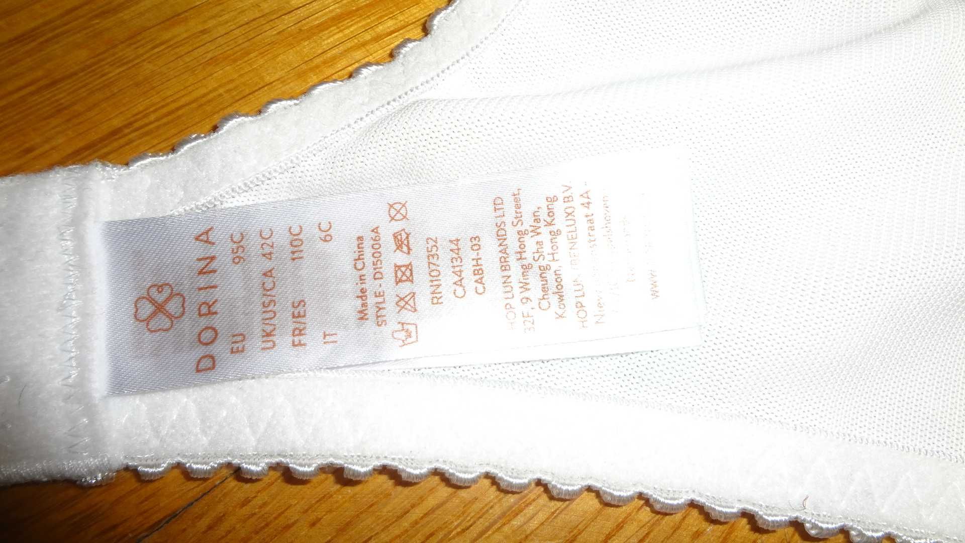 Biustonosz Dorina 95C biały, śliczny