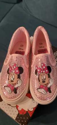 Buciki Minnie Mouse cekiny