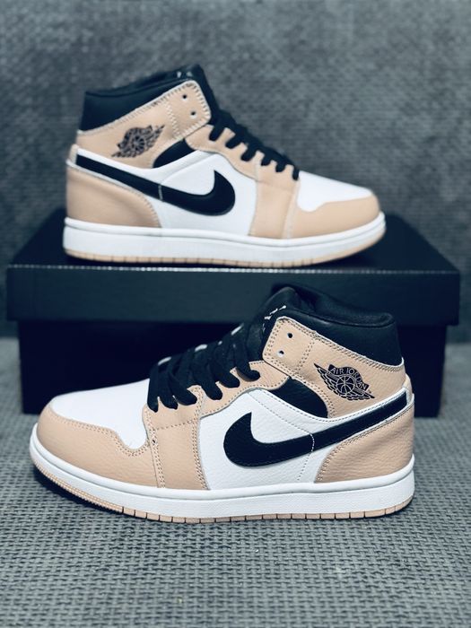 Женские зимние кроссовки Nike Air Retro Jordan 1 зима кожа мех