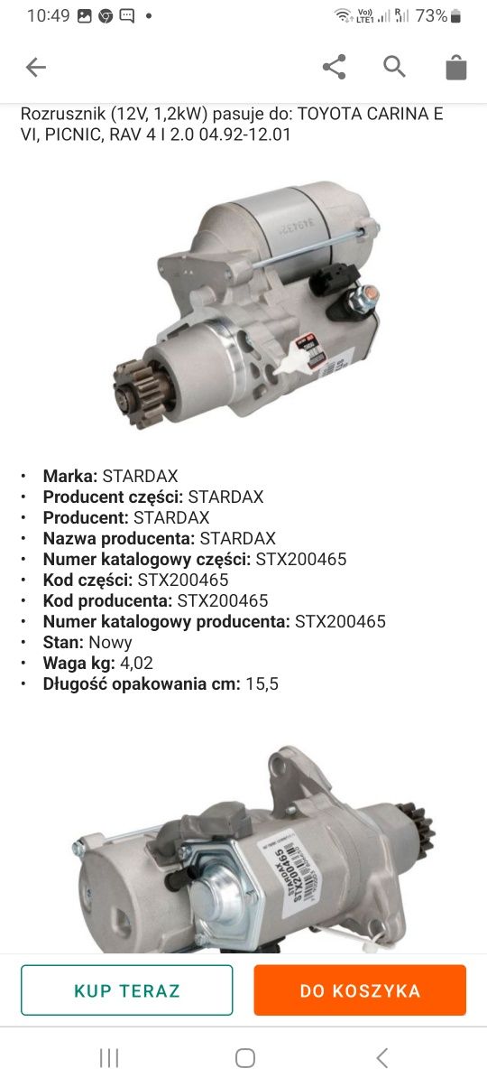 Rozrusznik stardax