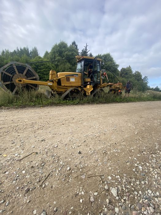 Wynajem pługoukładacza - telekomunikacja,energetyka