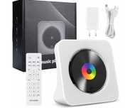 Odtwarzacz CD Bluetooth Radio Bezprzewodowe pilot usb mp3 białe