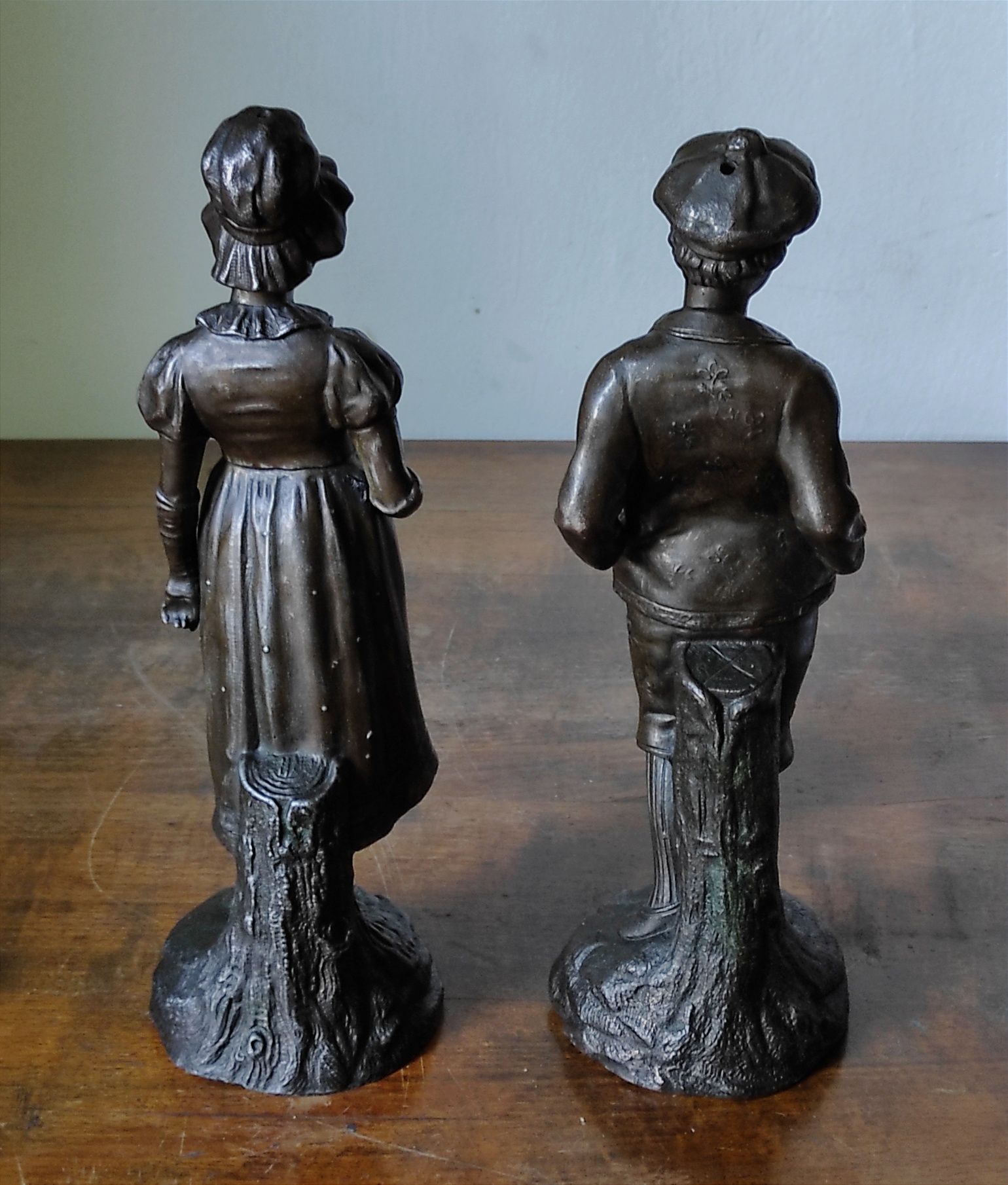 Rzeźba para dziewczyna i chłopak  belle époque 36 cm
