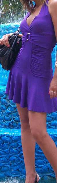 Сарафан платье сукня відкриті плечі фіолетового бузкового кольору