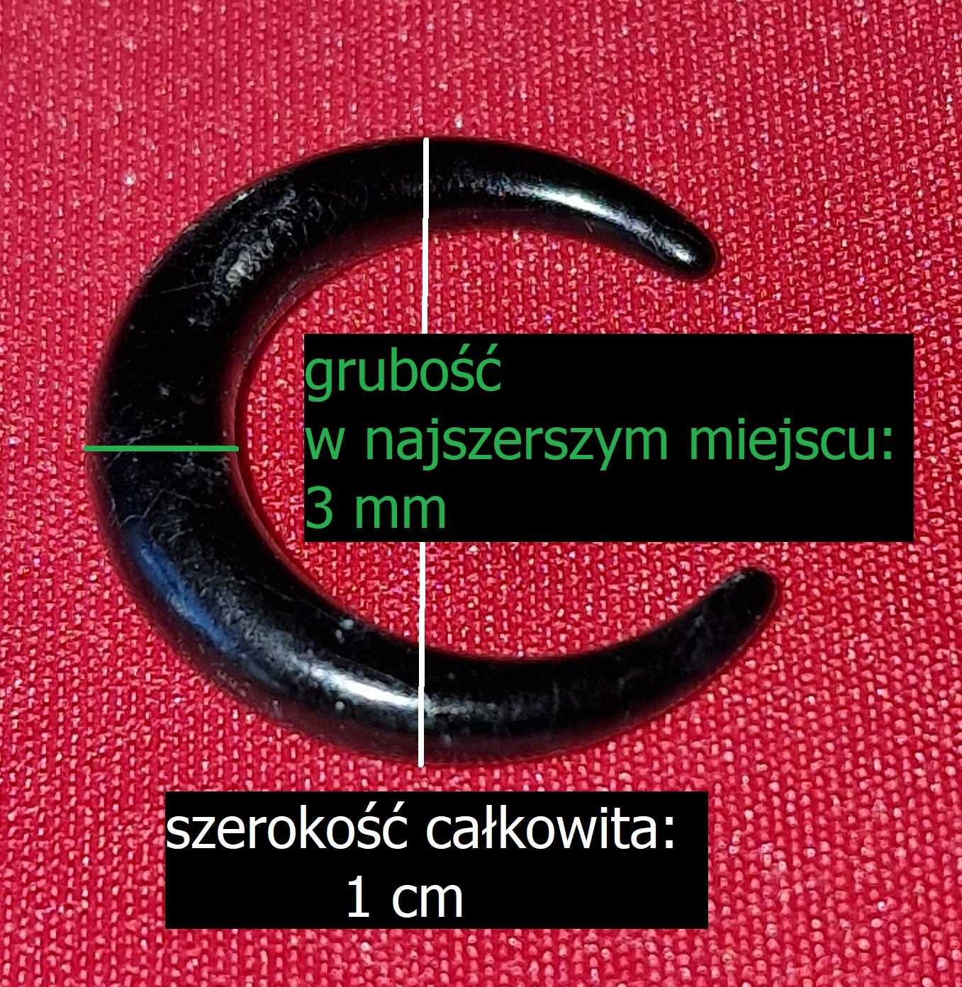 Rozpychacz ekspander akrylowy bufallo septum róg, piercing 3mm
